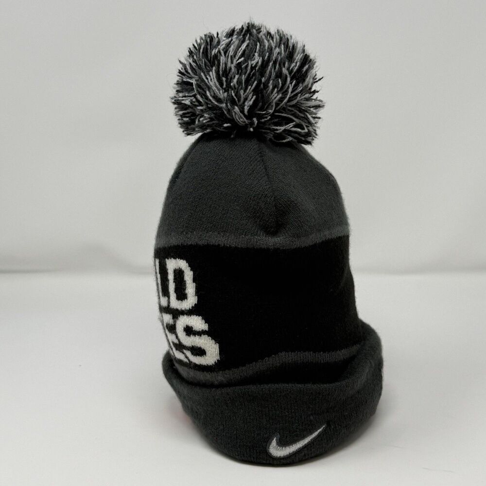 SF Giants 2014 World Series Champions Beanie Nike MLB Gray Black OS - Picture 4 of 9